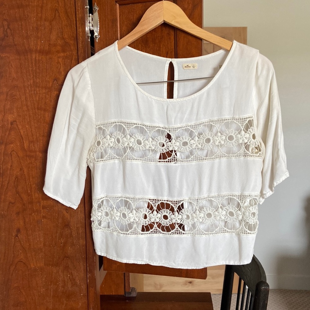 Floral Lace Hollister Top